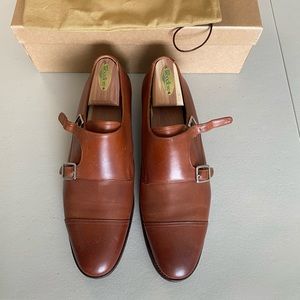 Copper Antique Calf Double Monk - UK 7.5 E/US 8.5
